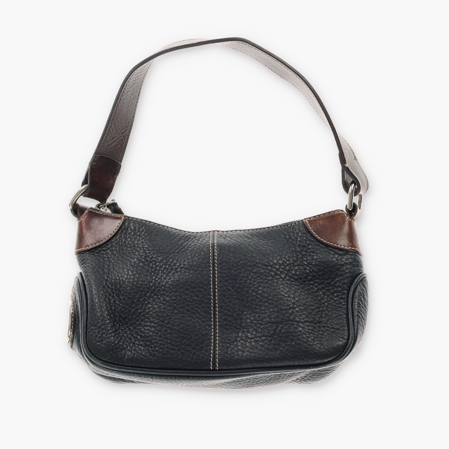 DOONEY & BOURKE Black Brown Leather Shoulder Bag