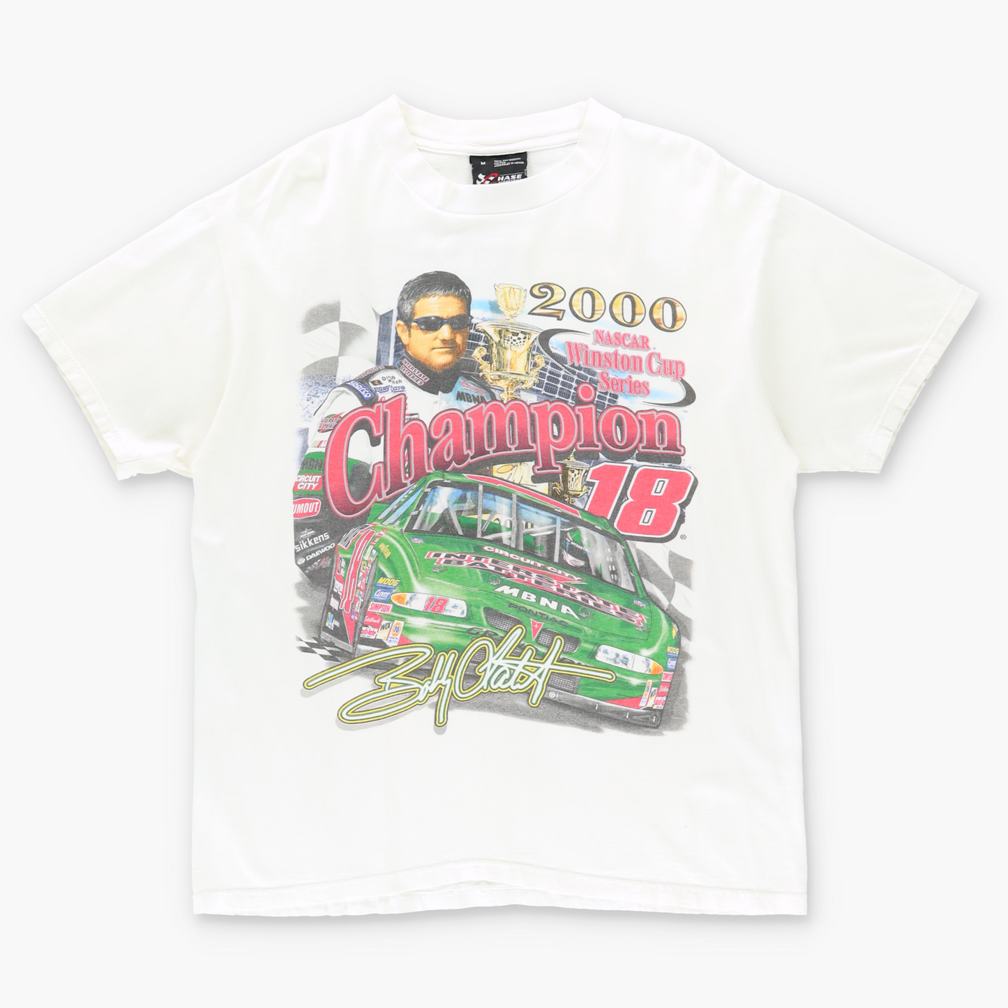 2000 BOBBY LABONTE Winston Cup White Nascar Racing Tee (M-L)
