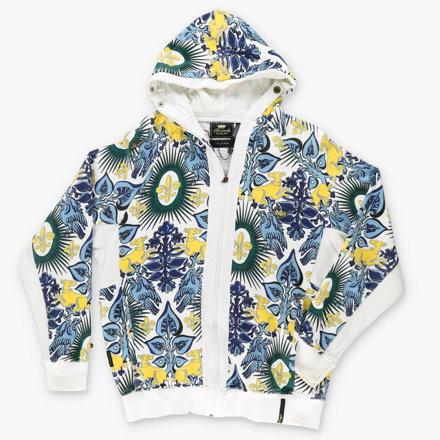 AKADEMIKS Y2K Pegasus Symbol All Over Print Hoodie Sweatshirt (XL-XXL)