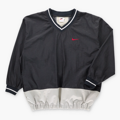 Vintage NIKE Black & Red Embroidered Swoosh Logo Windbreaker Pop Over (M) ***COCO Vintage Sole Melbourne
