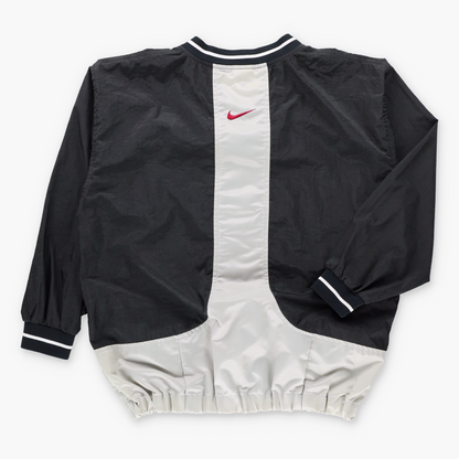 Vintage NIKE Black & Red Embroidered Swoosh Logo Windbreaker Pop Over (M) ***COCO Vintage Sole Melbourne