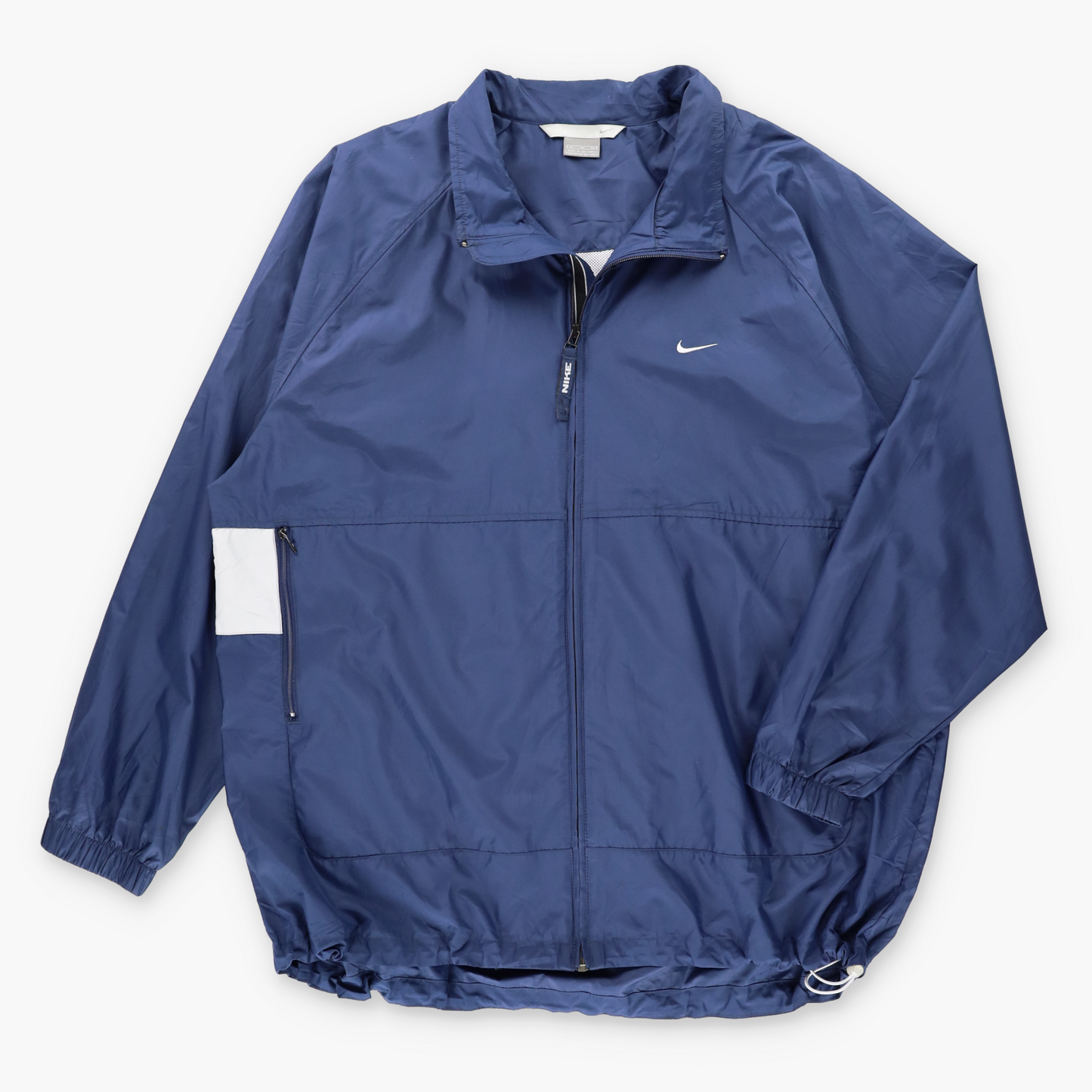 Vintage NIKE Embroidered Logo Navy Blue Full Zip Vented Windbreaker Jacket (XL) ***COCO Vintage Sole Melbourne