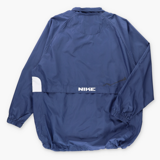 Vintage NIKE Embroidered Logo Navy Blue Full Zip Vented Windbreaker Jacket (XL) ***COCO Vintage Sole Melbourne
