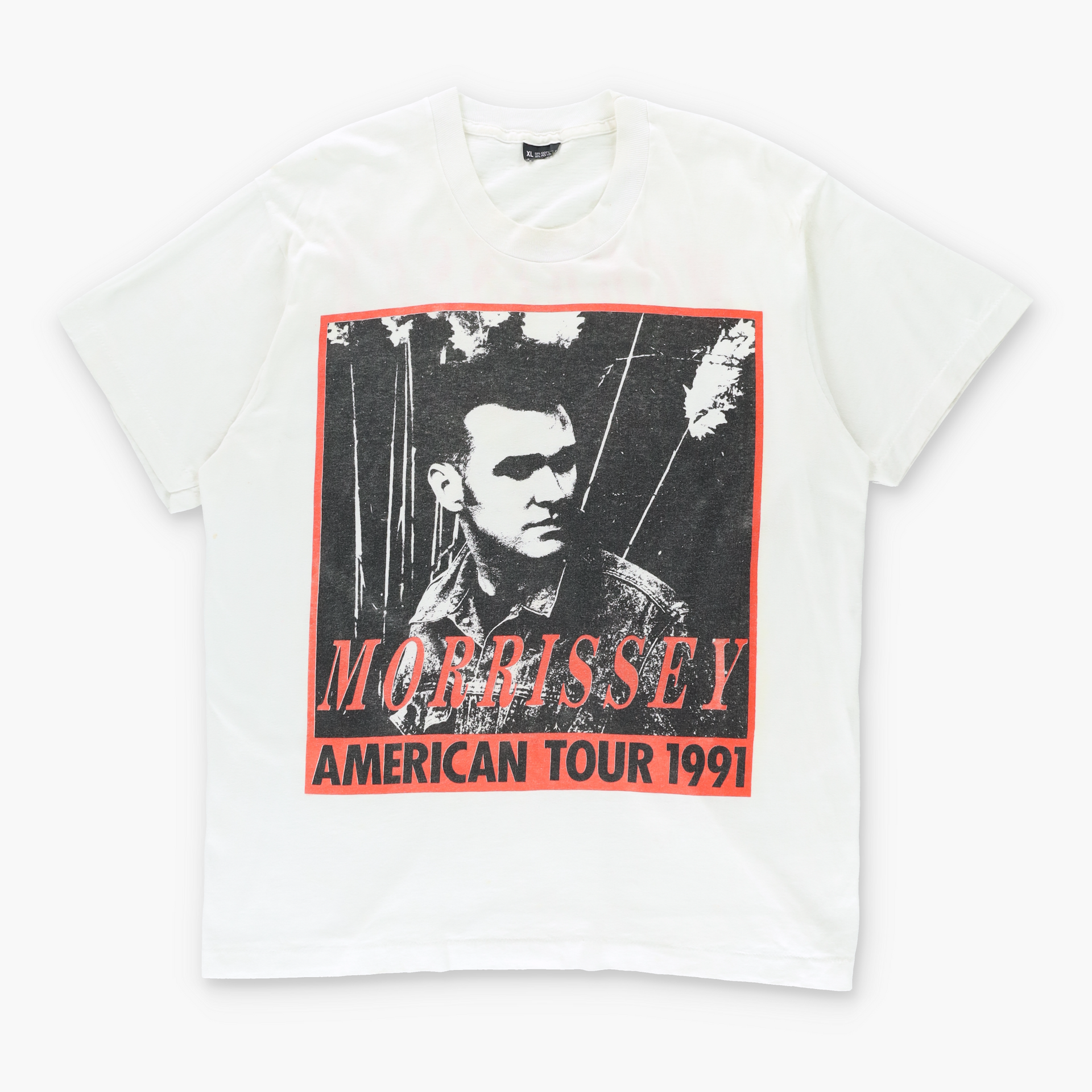 モリッシー1991Tシャツ Vintage Morrissey 1991 Merch T-shirt The Motor Cycle Au Pair