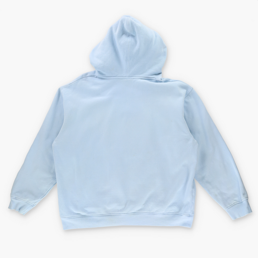SOUTHPOLE Y2K Embroidered Spell Out Logo Blue Hoodie Sweatshirt (XL)