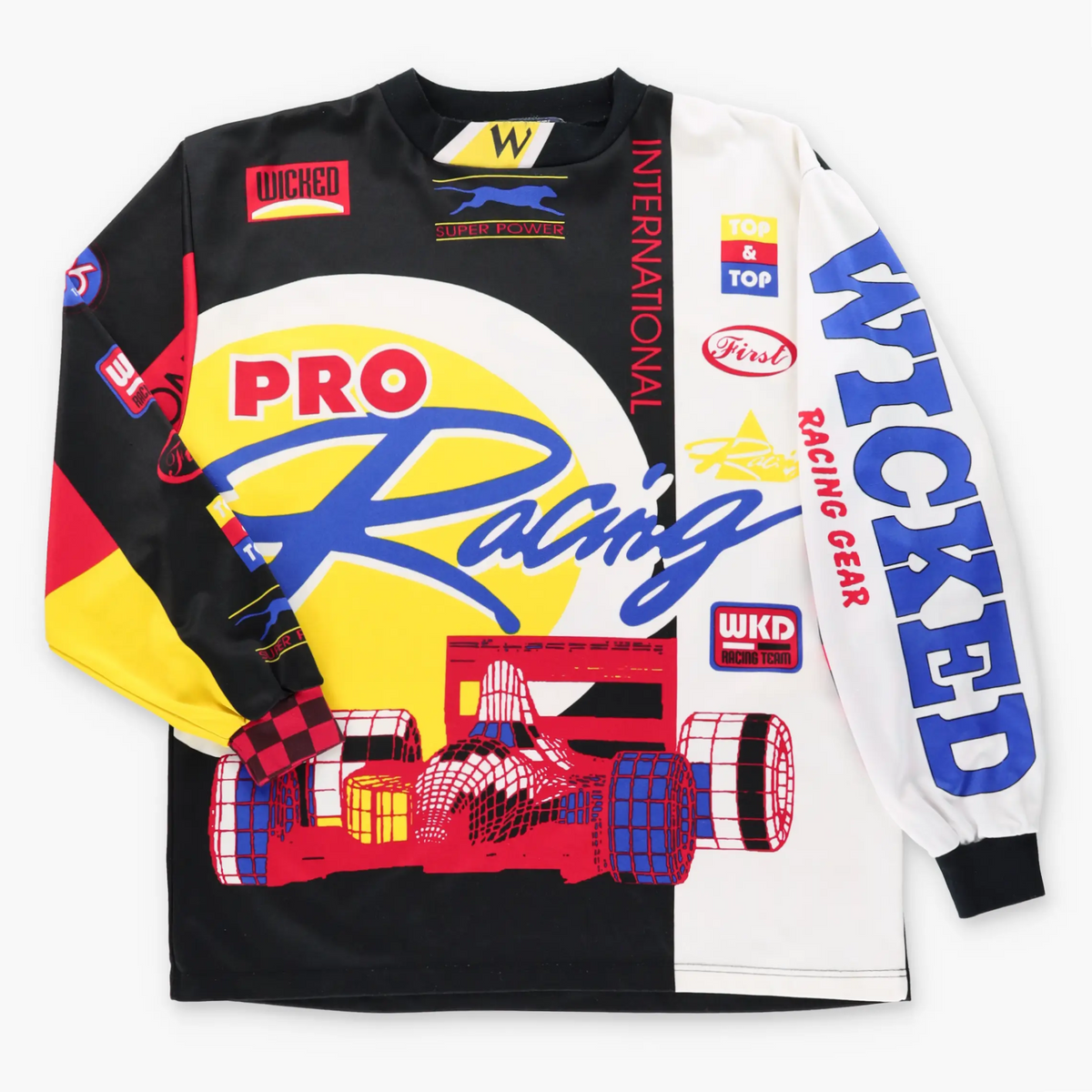 Vintage MOVIN SMOOTH WICKED Car Racing All Over Print Long Sleeve Jersey (XXL) ***COCO Vintage Sole Melbourne