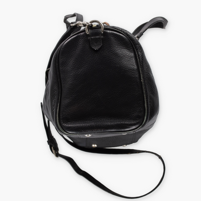 COACH 'Avery' Black Pebbled Leather Tassel Crossbody Satchel Handbag