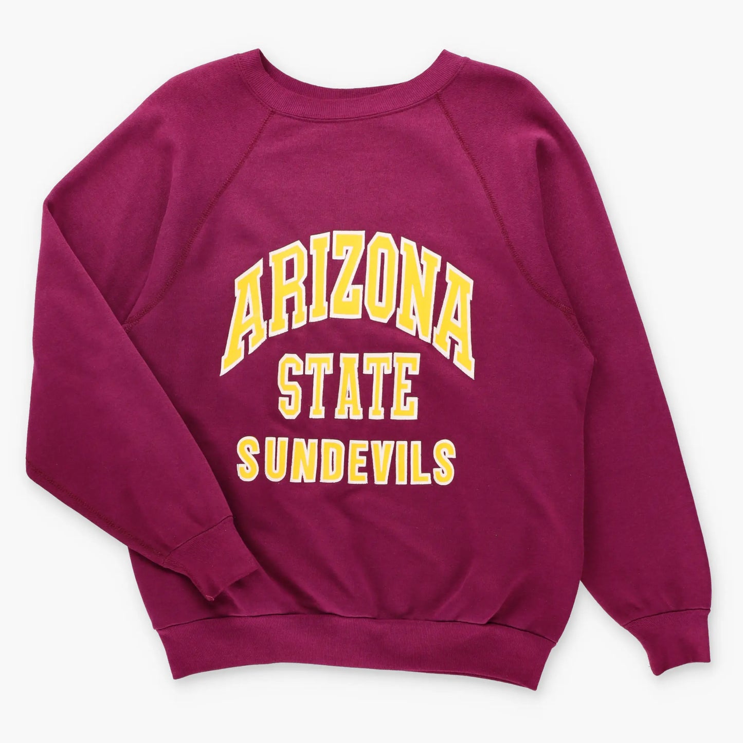Vintage 80s ARIZONA STATE SUN DEVILS American College Football Red Sweatshirt (L-XL)