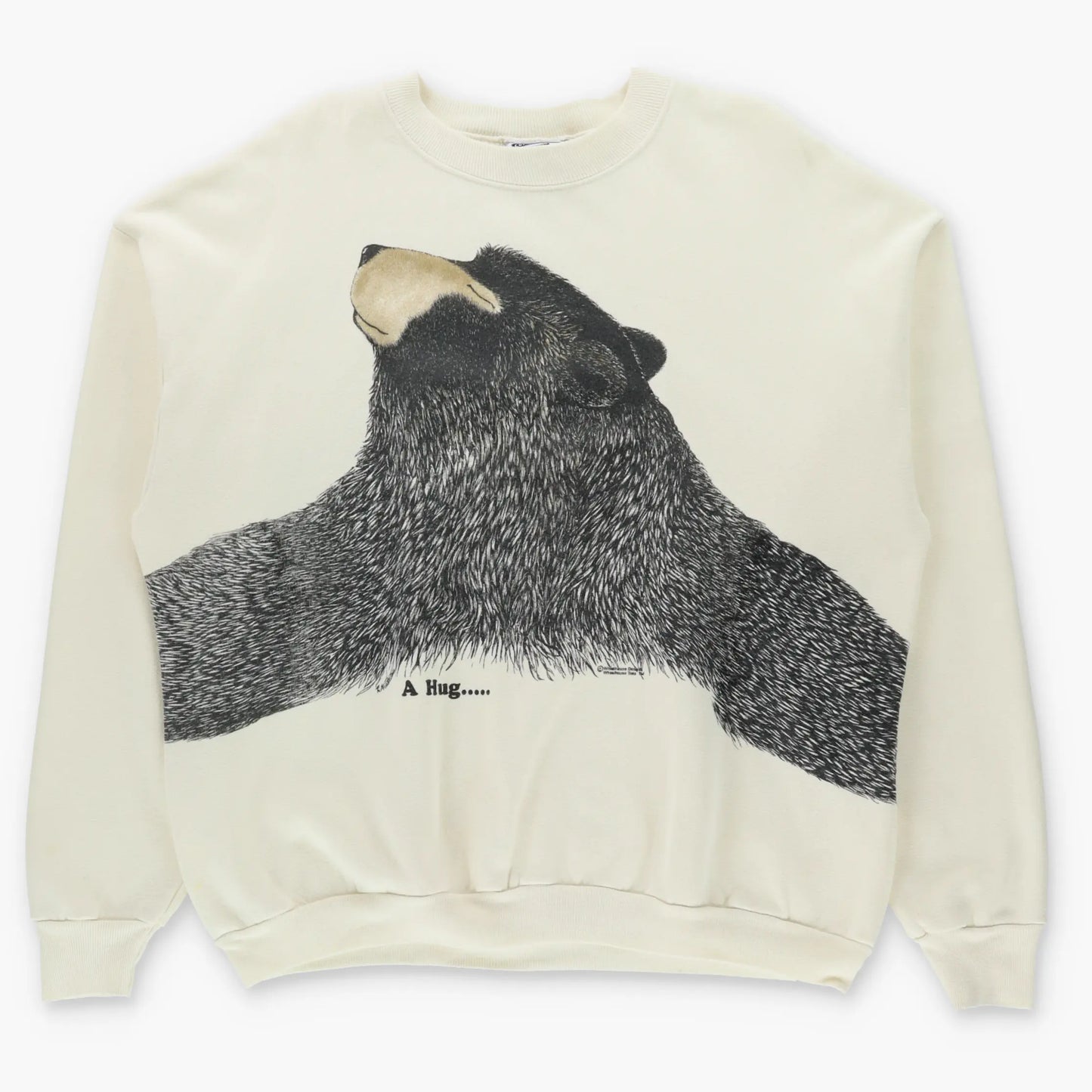 Vintage 90s LEE "A Hug..." Big Bear Hug USA Made Sweatshirt (XL)