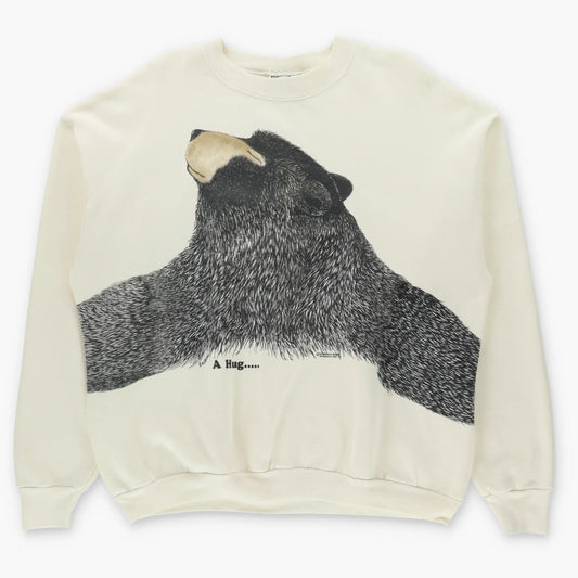 Vintage 90s LEE "A Hug..." Big Bear Hug USA Made Sweatshirt (XL)