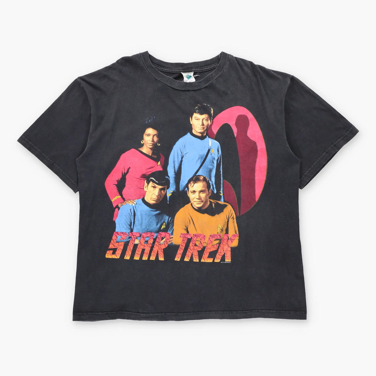 Vintage 1995 STAR TREK Sci-Fi Characters T-Shirt (XL)