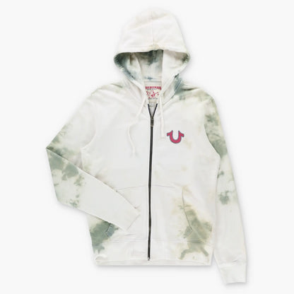 TRUE RELIGION Vintage Y2K Buddha Logo Tie-Dye Hoodie Sweatshirt (S)
