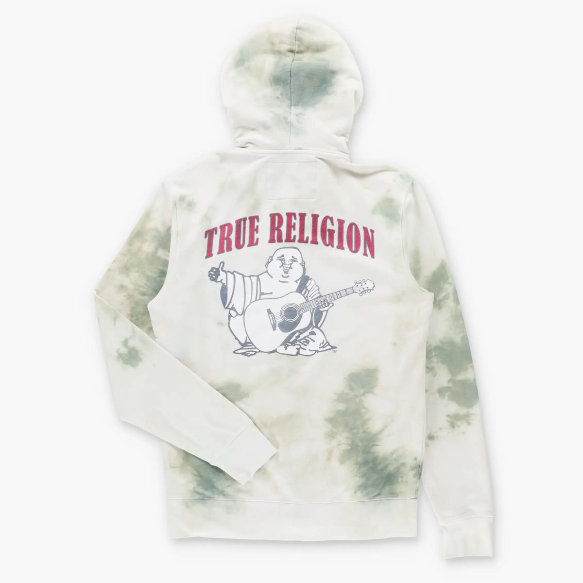 TRUE RELIGION Vintage Y2K Buddha Logo Tie-Dye Hoodie Sweatshirt (S)