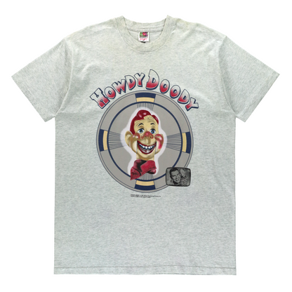 Vintage 1997 Howdy Doody & Buffalo Bob USA Made Light Grey T-Shirt (XL TALL)