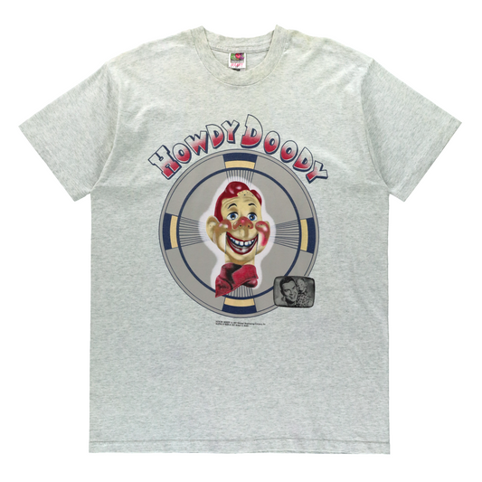 Vintage 1997 Howdy Doody & Buffalo Bob USA Made Light Grey T-Shirt (XL TALL)