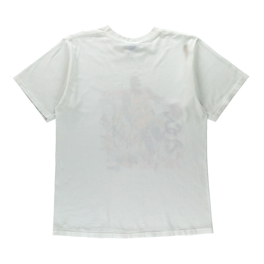 Vintage 1990 "Magic Johnson" Los Angeles Lakers NBA White Single Stitch Tee (M-L)