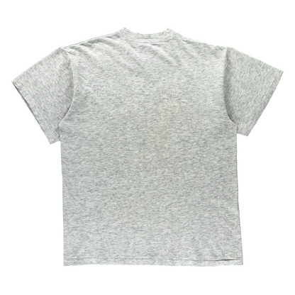 NIKE "Just Do It" Colourful Retro Slogan Graphic Single Stitch Light Grey T-Shirt USA Made (M-L)