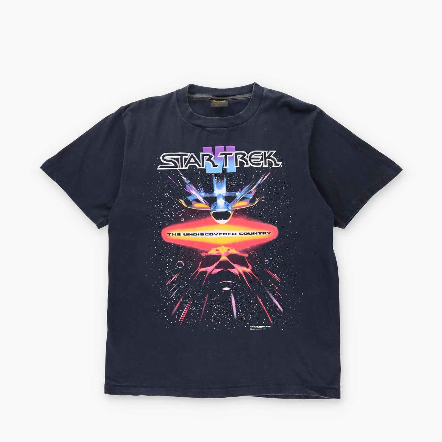 1991 STAR TREK Vintage 'The Undiscovered Country' 'USA Made' T-Shirt (M)