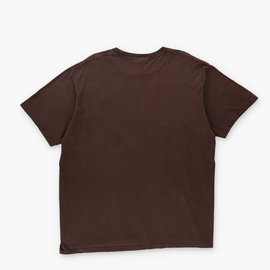 NIKE Vintage Small Embroidered Swoosh Brown & Blue T-Shirt (XL)