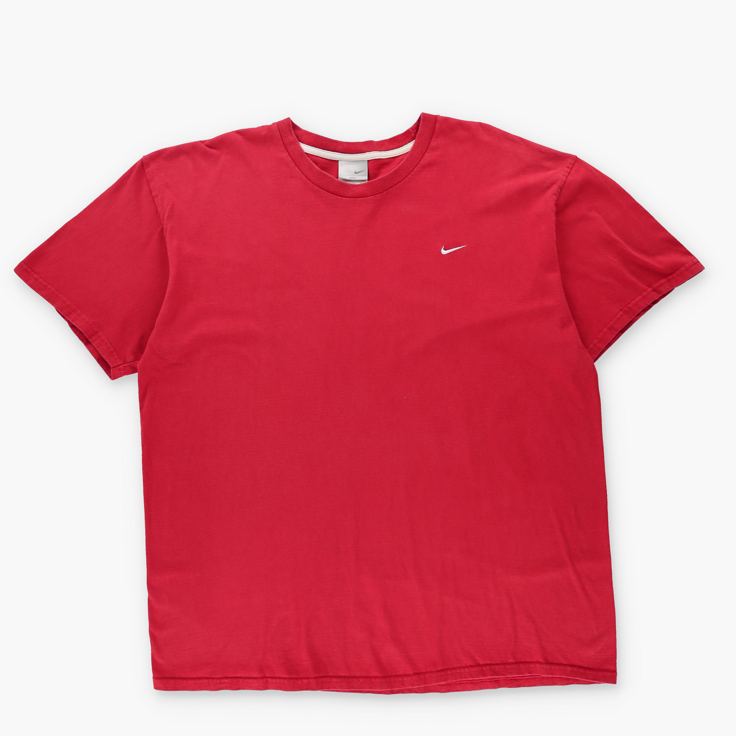 NIKE Vintage Embroidered Small Swoosh Red T-Shirt (XXL)