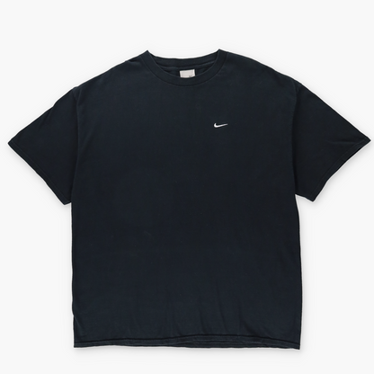NIKE Vintage Embroidered Small Swoosh Black T-Shirt (XXL)