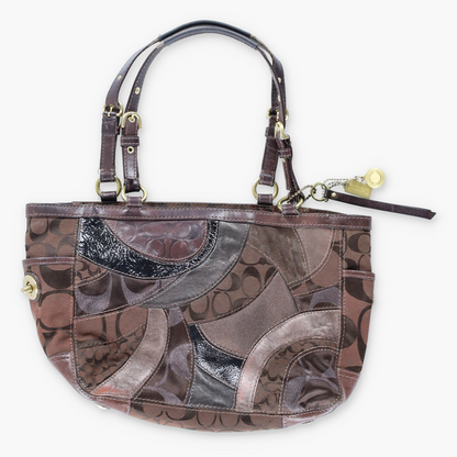 COACH Y2K Patchwork 13516 Chocolate Brown Handbag
