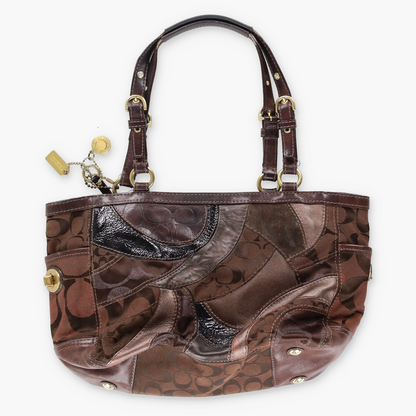 COACH Y2K Patchwork 13516 Chocolate Brown Handbag