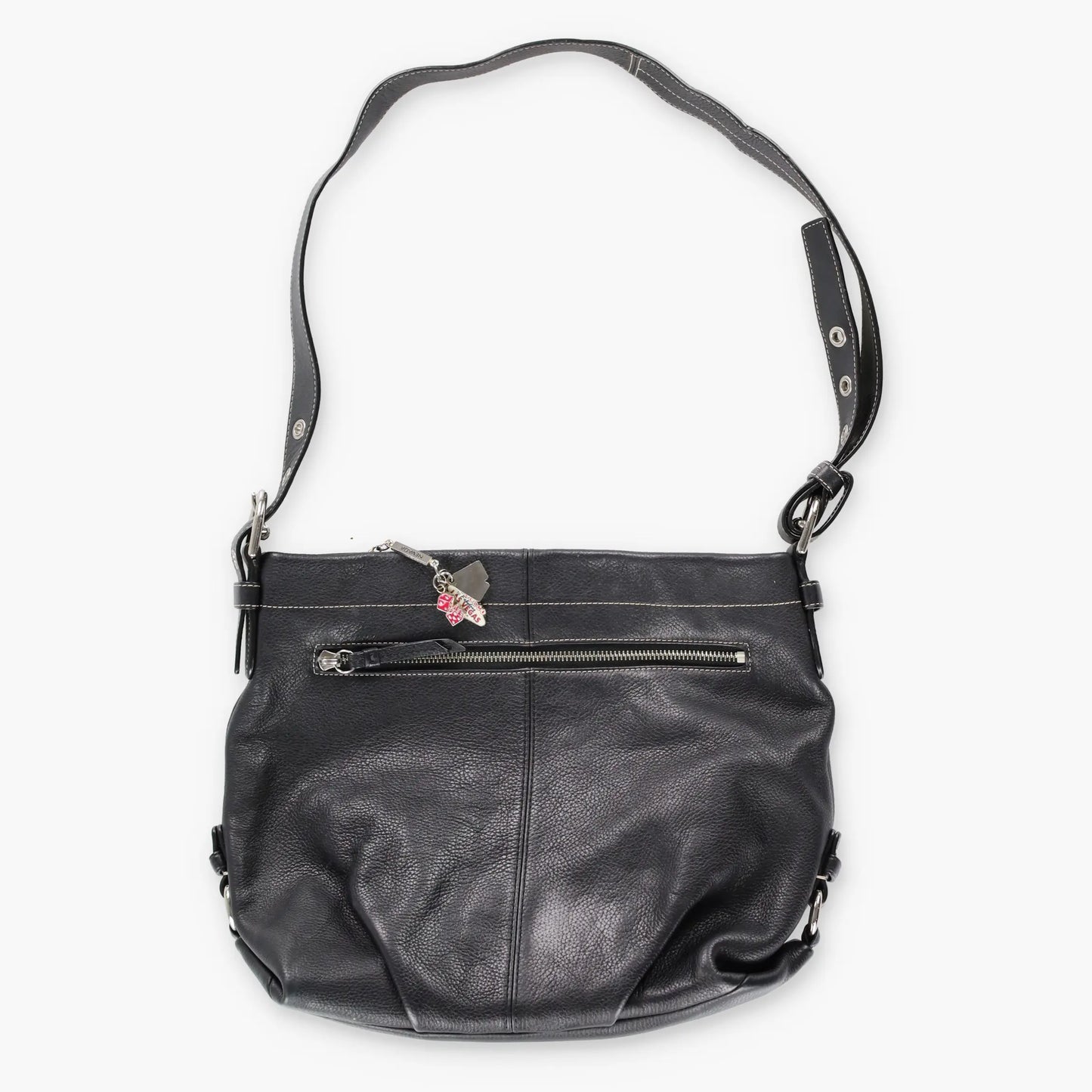 COACH F15064 Pebbled Black Leather Crossbody Bag - Vintage Sole Melbourne