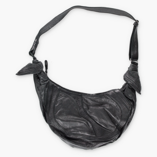 KMRII Star Embellished Black Hobo Cross Body Bag