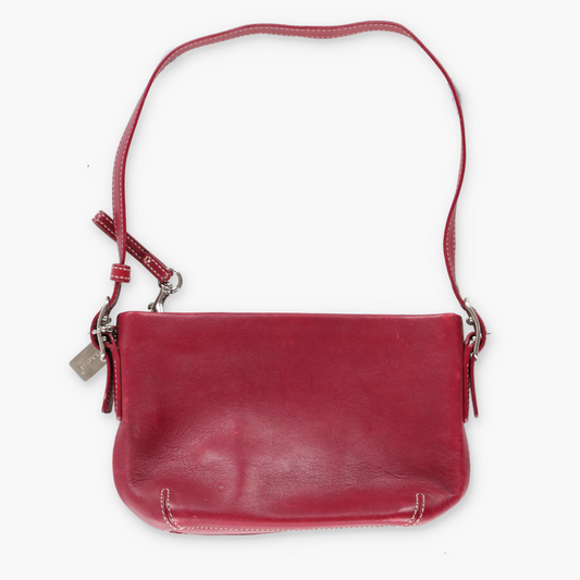 COACH Legacy Cherry Red & Silver Mini Shoulder Bag