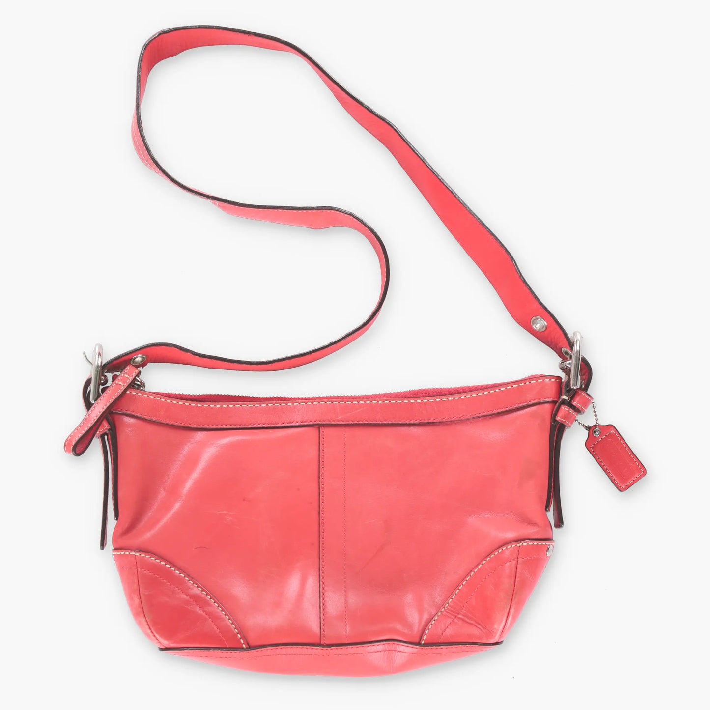 COACH Coral Leather Adjustable Buckle Strap Z14700 Handbag - Vintage Sole Melbourne