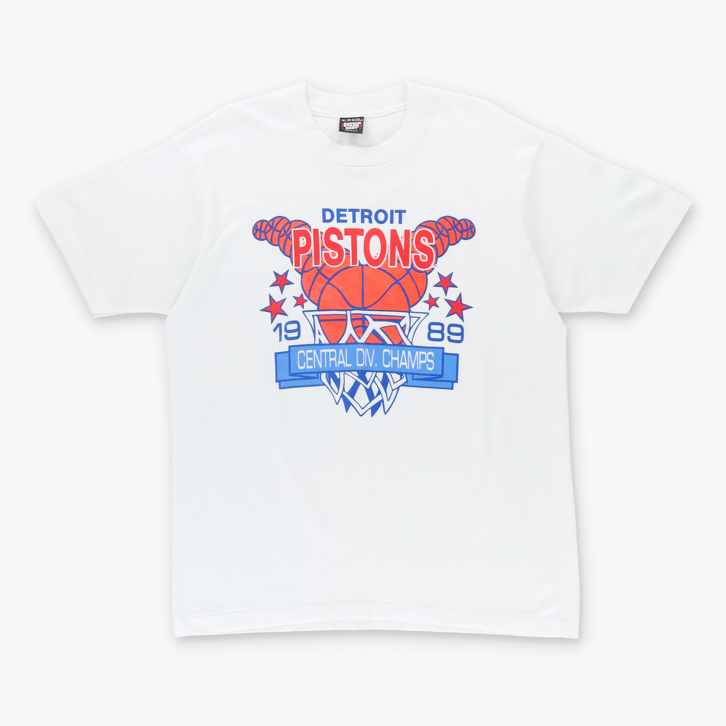 Vintage 1989 DETROIT PISTONS NBA 50/50 Single Stitch Basketball T-Shirt (XL) Vintage Sole Melbourne
