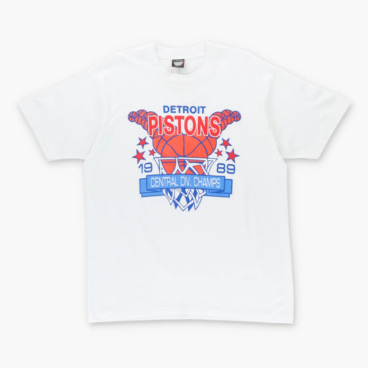 Vintage 1989 DETROIT PISTONS NBA 50/50 Single Stitch Basketball T-Shirt (XL)