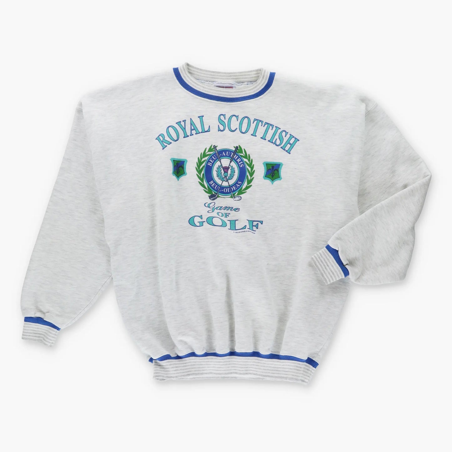 1993 Vintage Royal Scottish "Game of Golf" 50/50 Sweatshirt (XL)