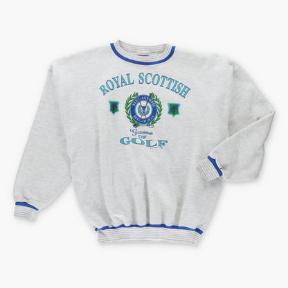 1993 Vintage Royal Scottish "Game of Golf" 50/50 Sweatshirt (XL)