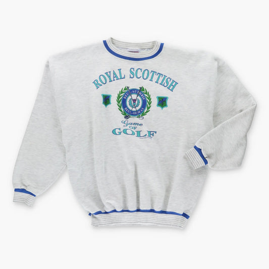 1993 Vintage Royal Scottish "Game of Golf" 50/50 Sweatshirt (XL)