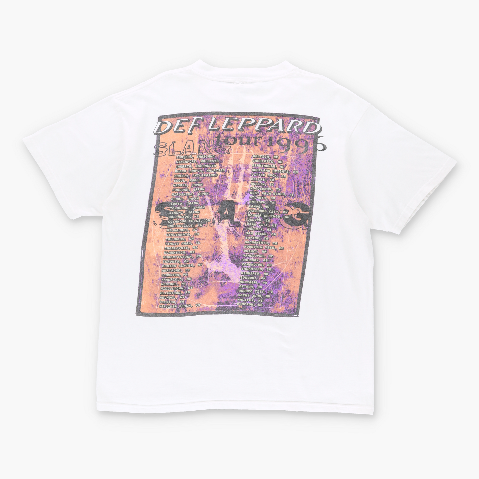 1996 Vintage DEF LEPPARD 'Slang' Tour Rock Band T-Shirt (L-XL) Vintage Sole Melbourne