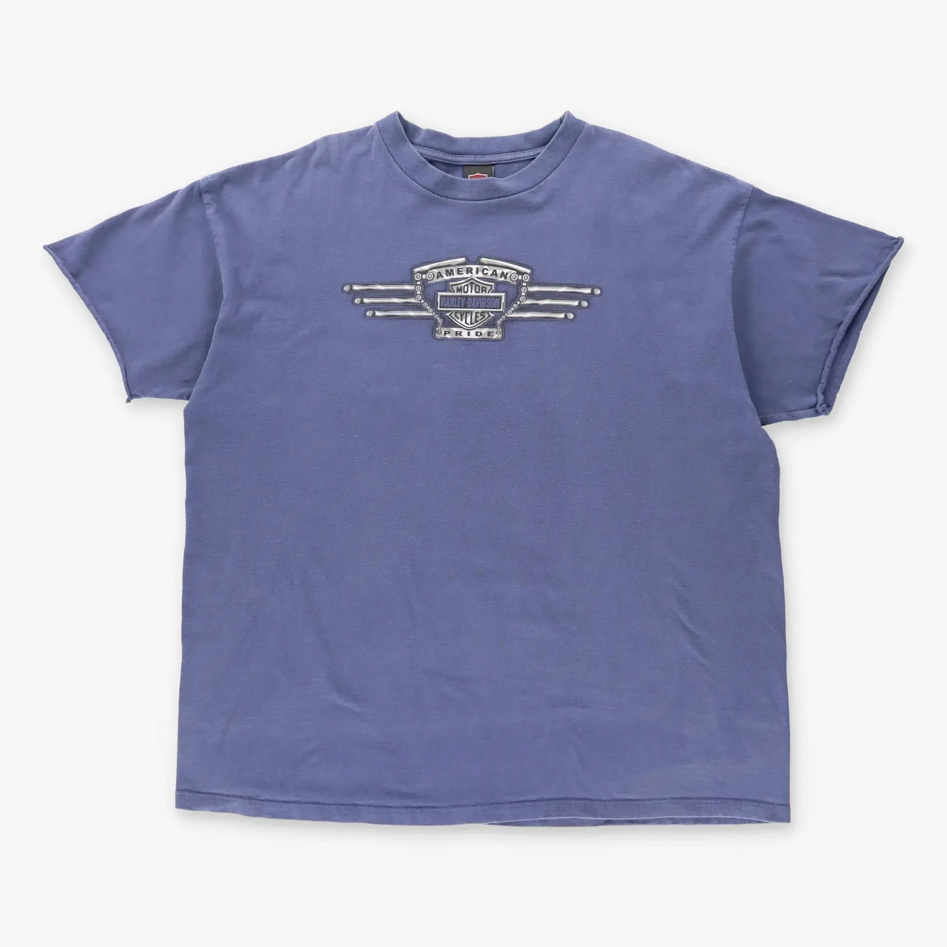 Vintage HARLEY DAVIDSON USA Made Distressed Purple Motorcycle T-Shirt (XL) Vintage Sole Melbourne