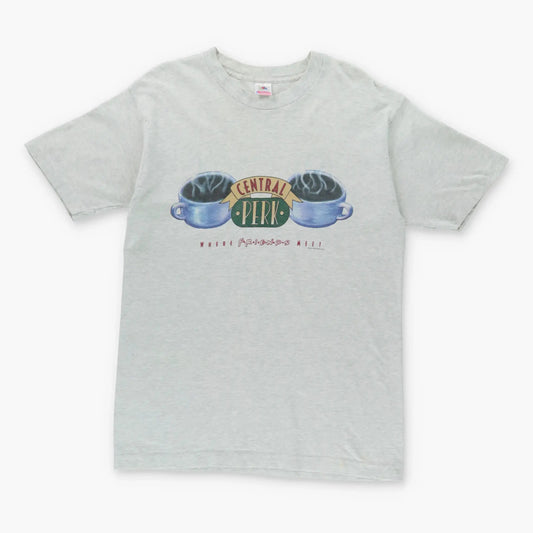 Vintage 1995 FRIENDS 'Central Perk' Warner Bros Television USA Made T-Shirt (L) *Aubs Vintage Sole Melbourne