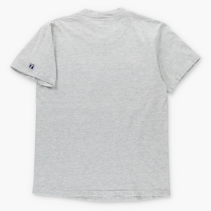 Vintage 1992 Chicago Cubs LOGO 7 Heather Grey Retro MLB Single Stitch T-Shirt (M) Vintage Sole Melbourne