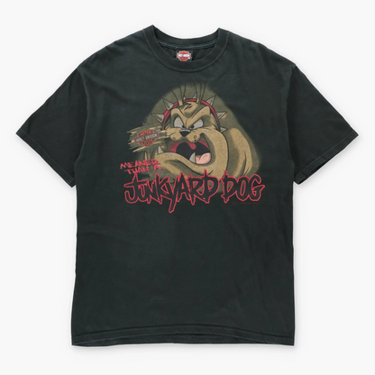 Vintage HARLEY DAVIDSON x LOONEY TUNES "Meaner Than A Junkyard Dog" El Paso Texas USA Made Tee (L TALL)