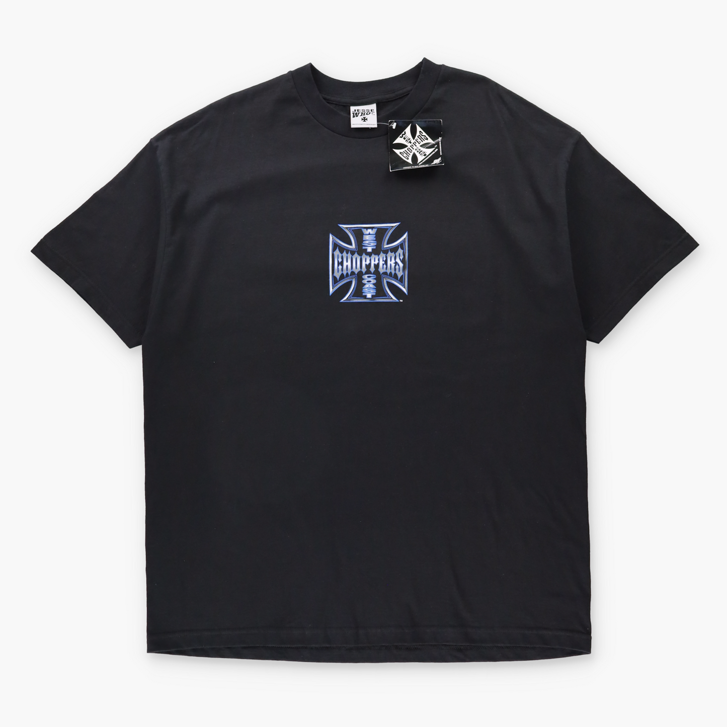 Vintage WEST COAST CHOPPERS Long Beach California Y2K Style Black T-Shirt With Original Tag (XXL) Vintage Sole Melbourne
