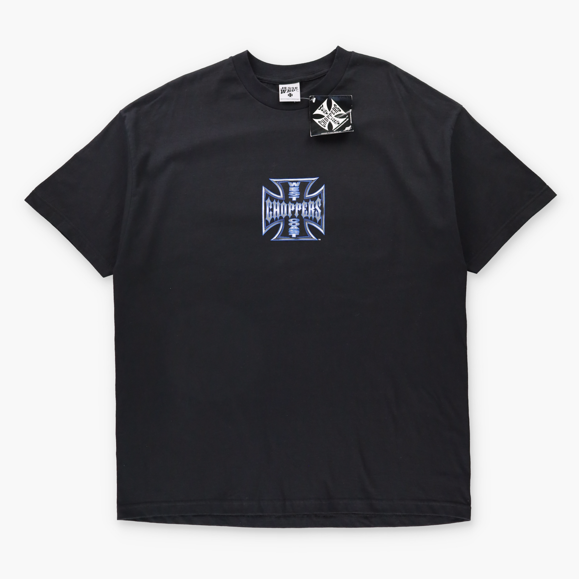 Vintage WEST COAST CHOPPERS Long Beach California Y2K Style Black T-Shirt With Original Tag (XXL) Vintage Sole Melbourne