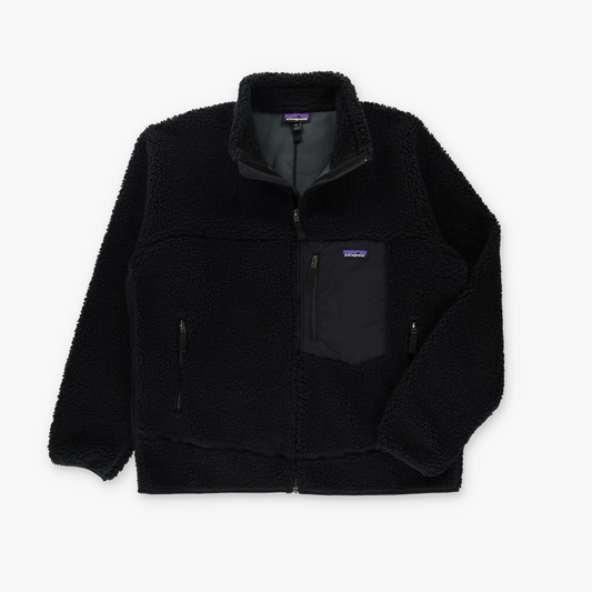 PATAGONIA Black Classic Retro-X Full Zip Fleece Jacket (XL TALL)