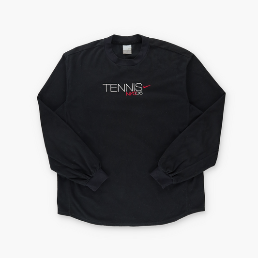 NIKE 'Tennis NYC 06' Black Fleece Sweatshirt (M TALL)