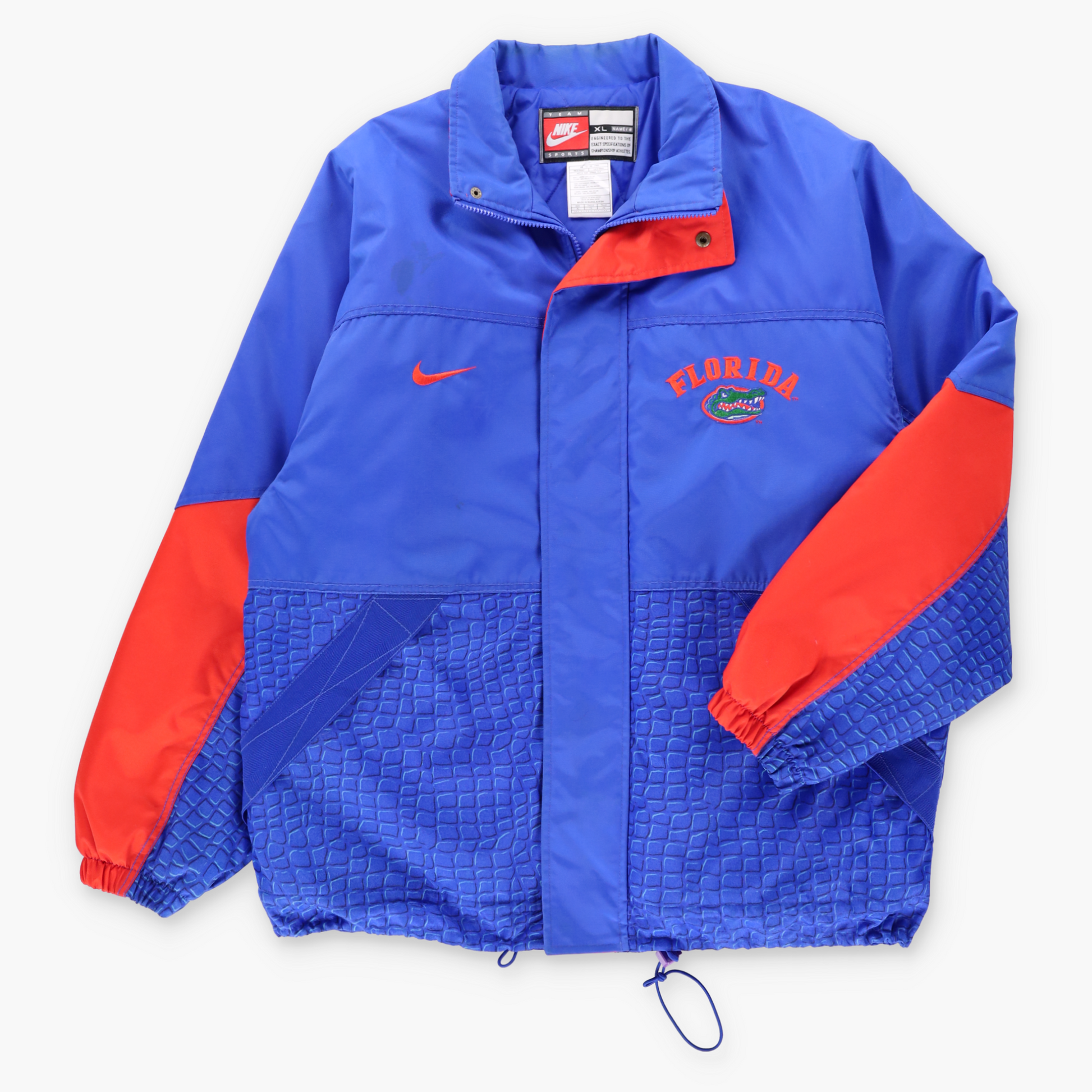 Vintage NIKE Team Florida Gators Embroidered Logo Full Zip College Football Windbreaker Jacket (XL) ***COCO Vintage Sole Melbourne