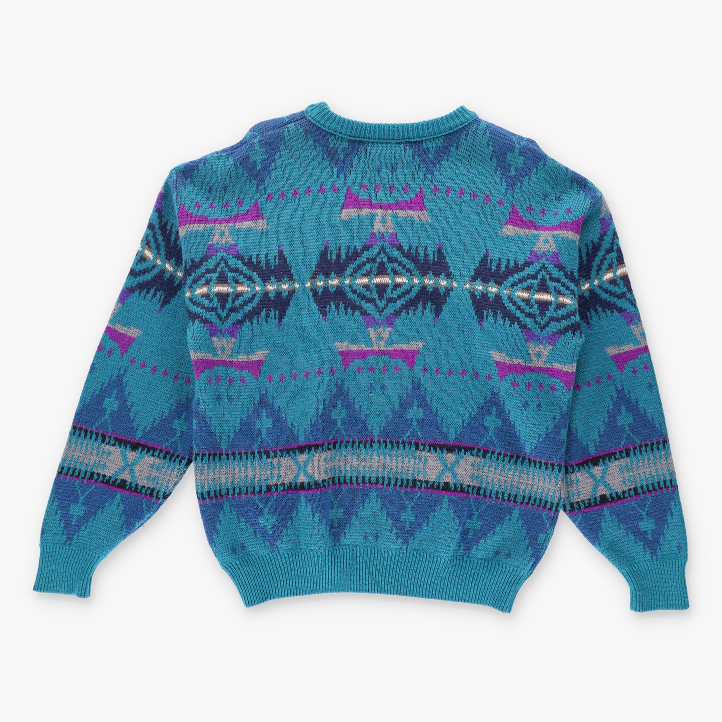 Vintage PENDLETON USA Made Teal Wool High Grade Western Wear Sweater *Aubs Vintage Sole Melbourne
