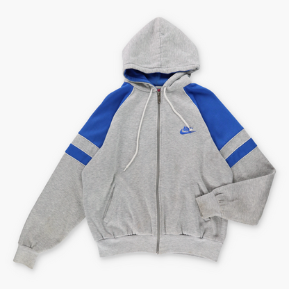 Vintage NIKE Embroidered Grey & Blue Hooded Sweatshirt *Aubs Vintage Sole Melbourne
