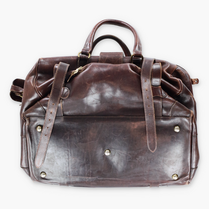Vintage MULLHOLAND BROTHERS Leather Brown Bag *Aubs Vintage Sole Melbourne