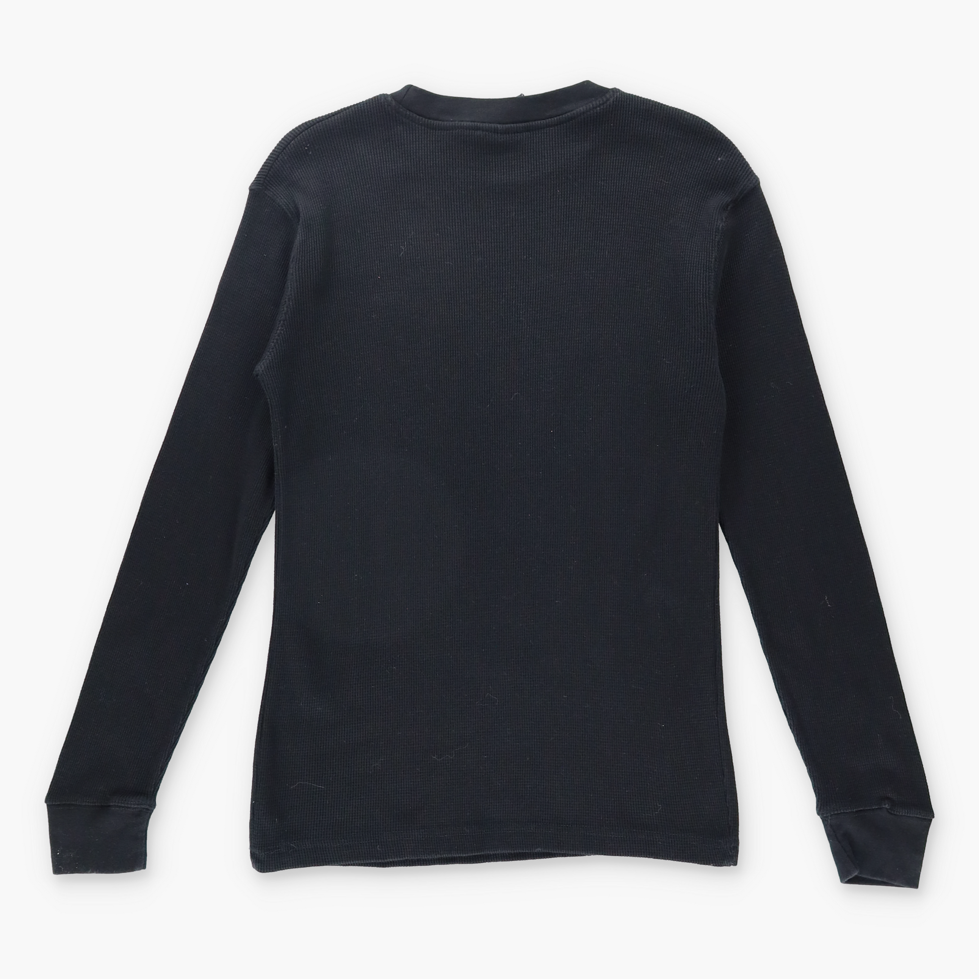 Y2K SOUTHPOLE Grunge Velour Print Thermal Long Sleeve Black Vintage Tee *Aubs Vintage Sole Melbourne